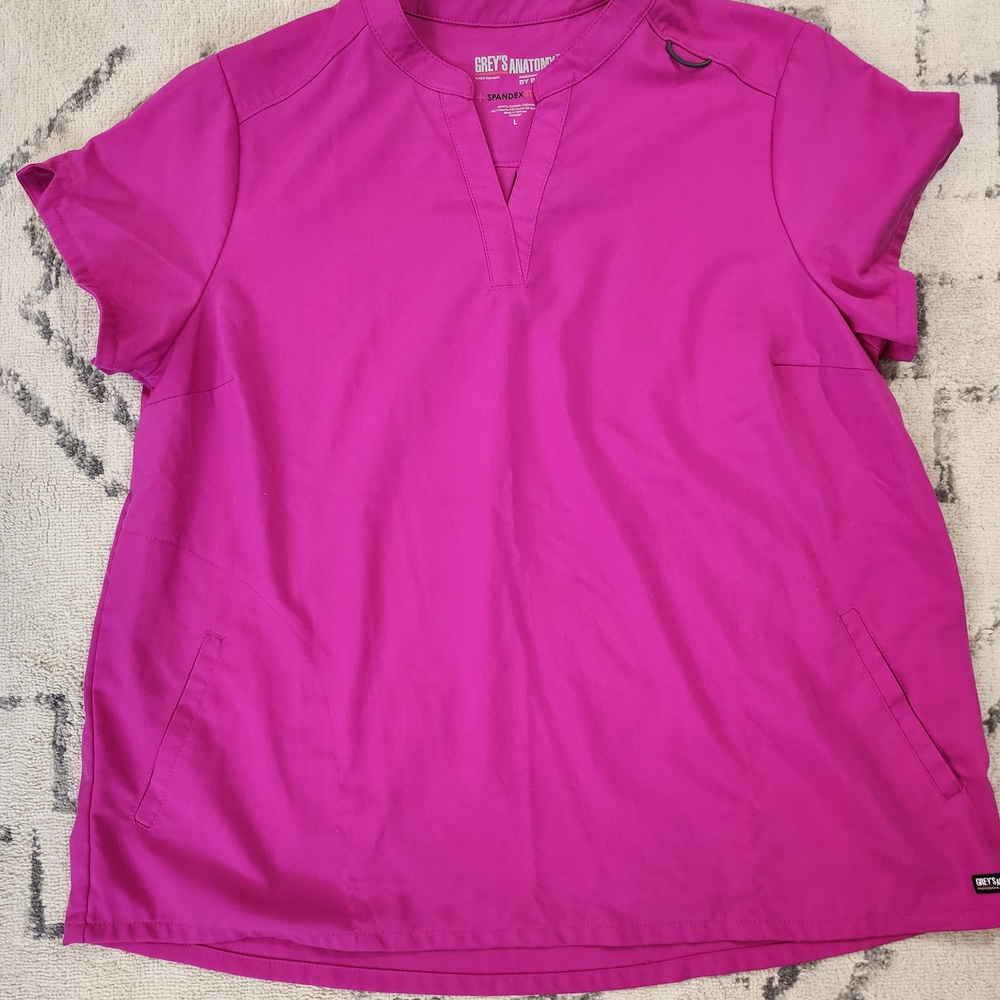 Grey's Anatomy Women's Pink Scrub Top